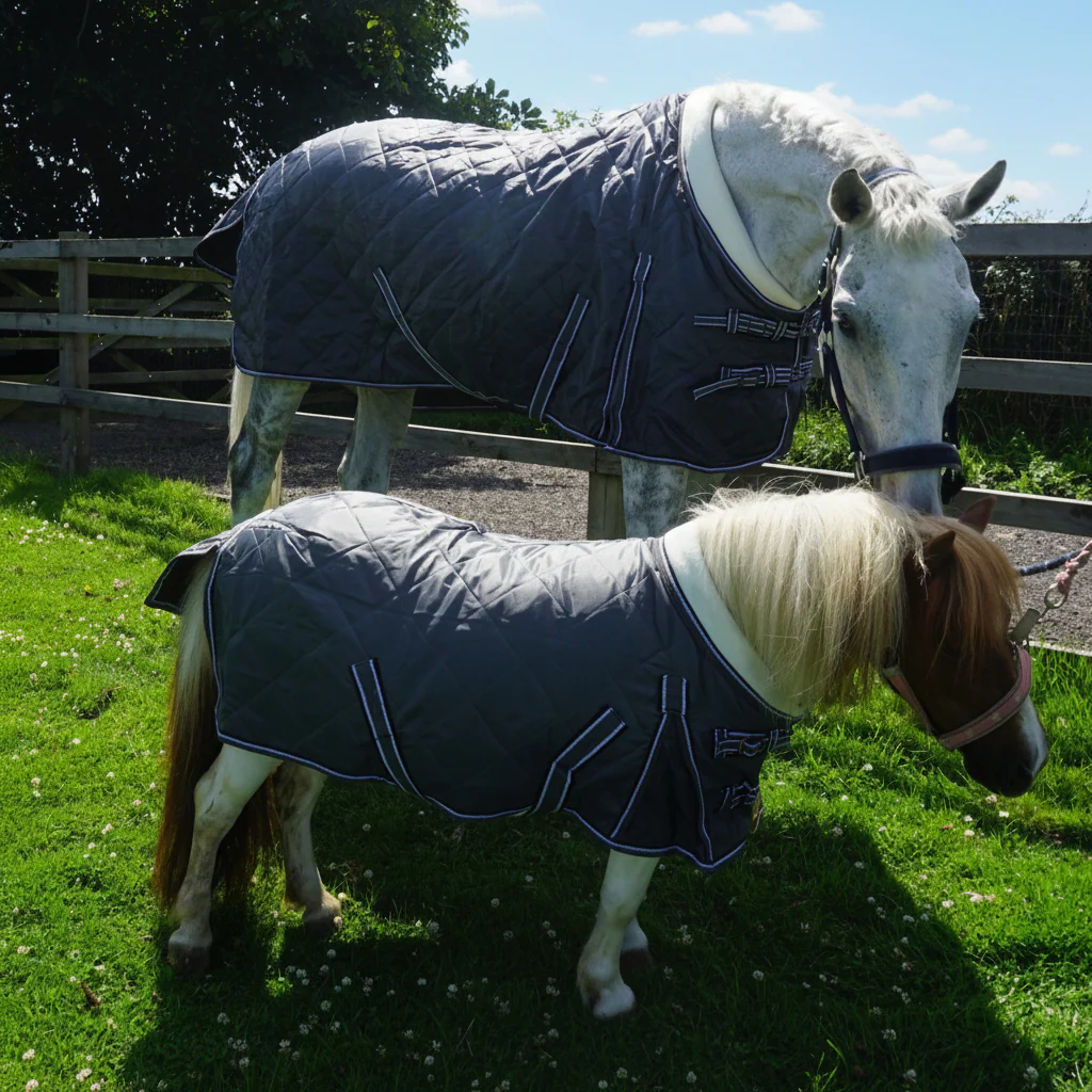100g Lightweight Stable Rug With Fleece Collar - Image 5