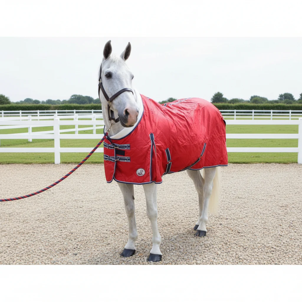 50g Lightweight Stable Rug With Fleece Collar - Image 4