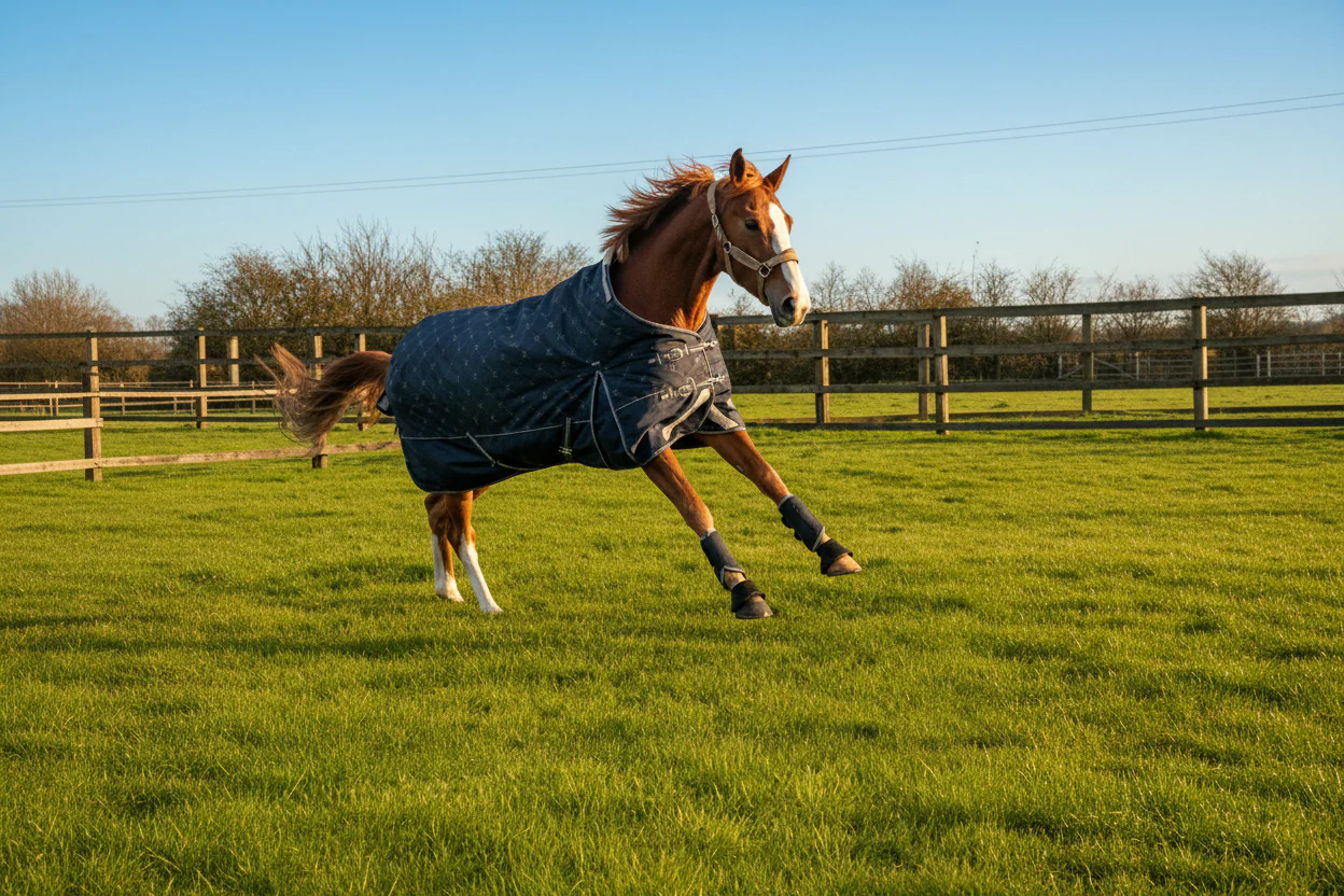70g V2 Lightweight 1200D Standard Turnout Rug - Image 5
