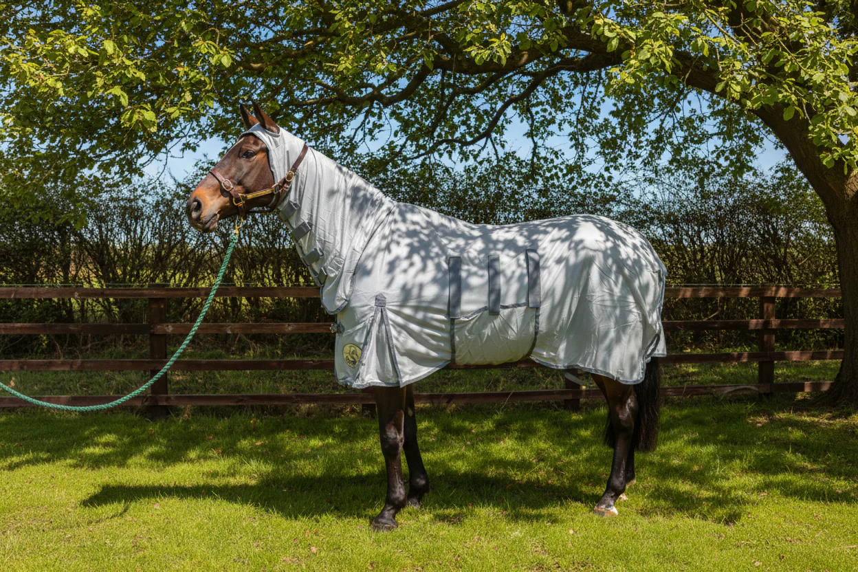 Combo Fly Rug With Belly Band And Ear Holes - Image 3