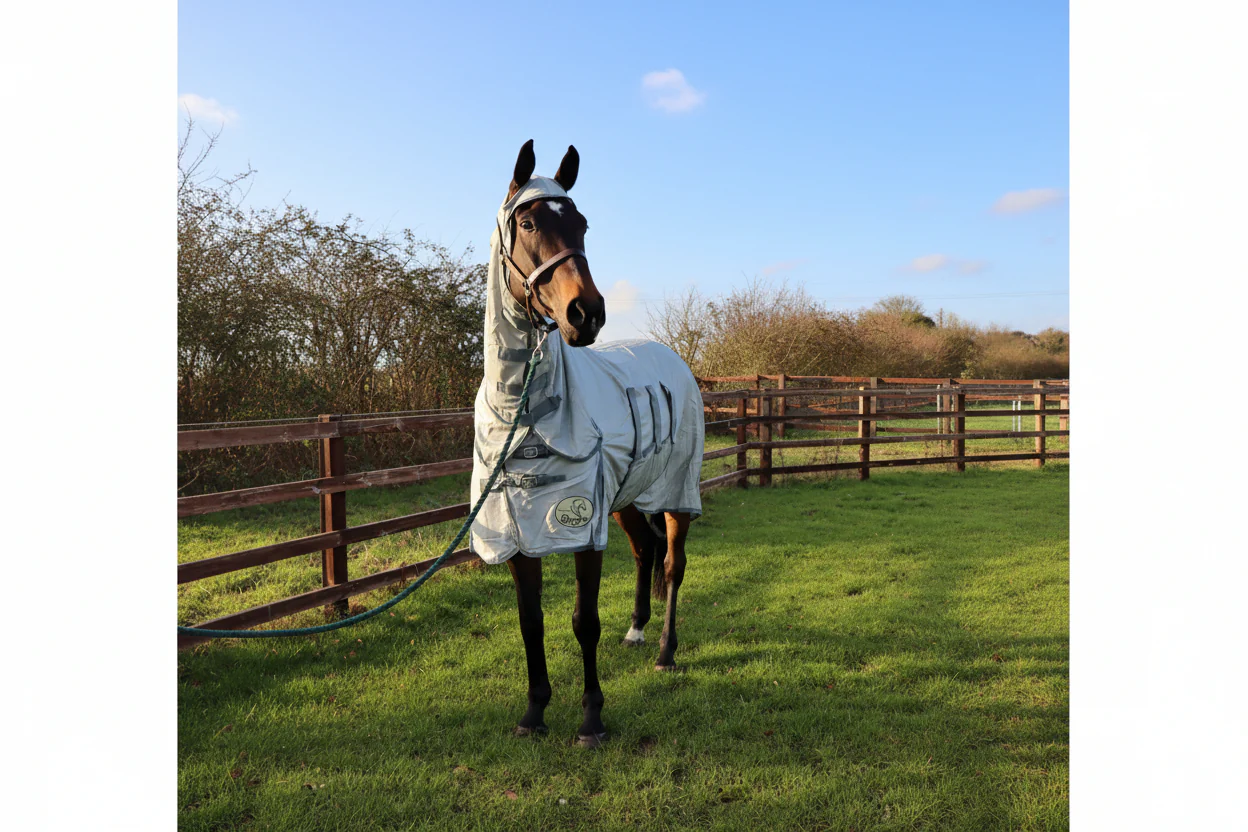 Combo Fly Rug With Belly Band And Ear Holes - Image 4