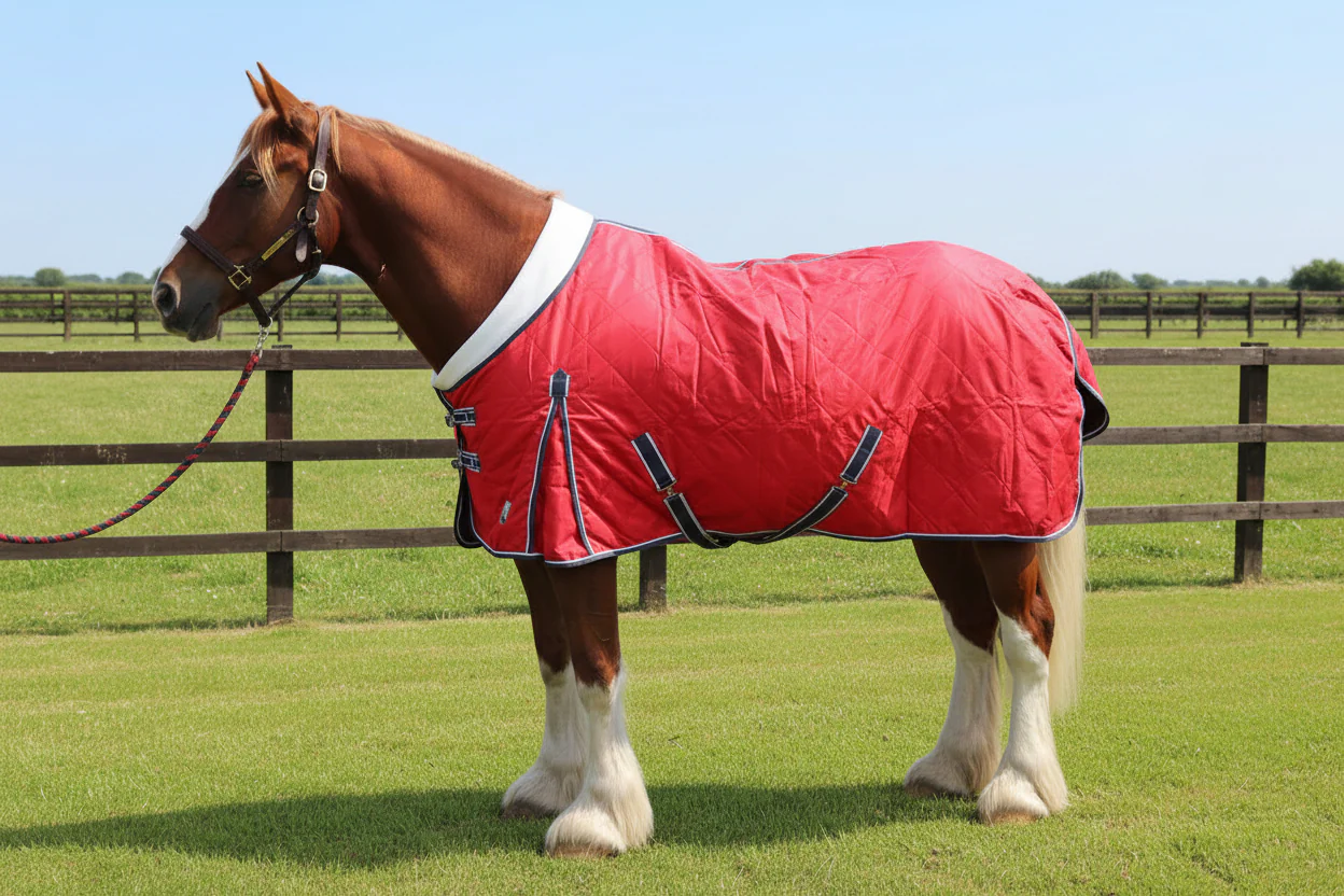 Heavy Horse 50g Stable Rug With Fleece Collar - Image 5