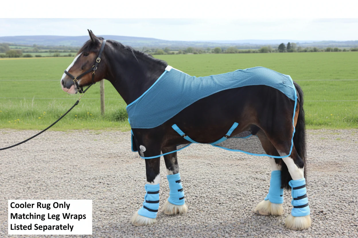 Heavy Horse Fleece Leg Wraps - Set of 4 - Image 5