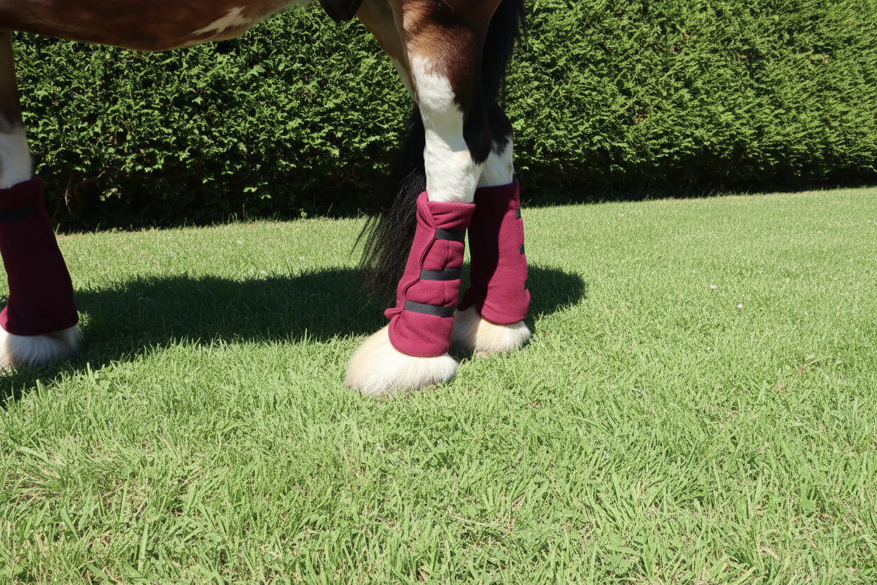 Heavy Horse Fleece Leg Wraps - Set of 4 - Image 3