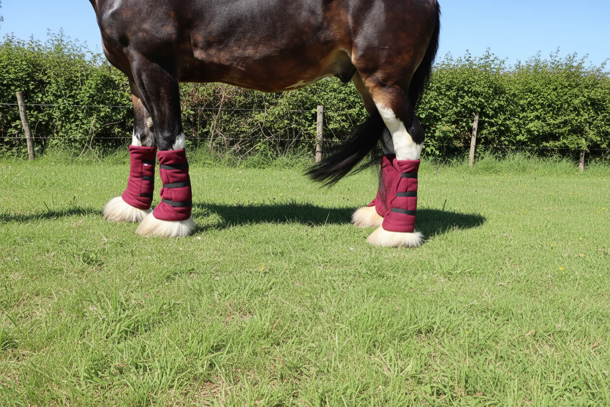 Heavy Horse Fleece Leg Wraps - Set of 4 - Image 4
