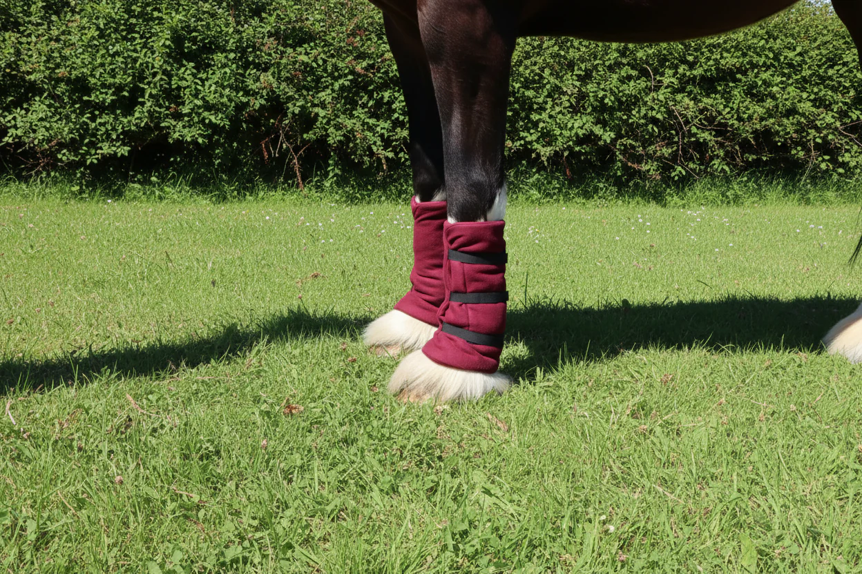 Heavy Horse Fleece Leg Wraps - Set of 4 - Image 5