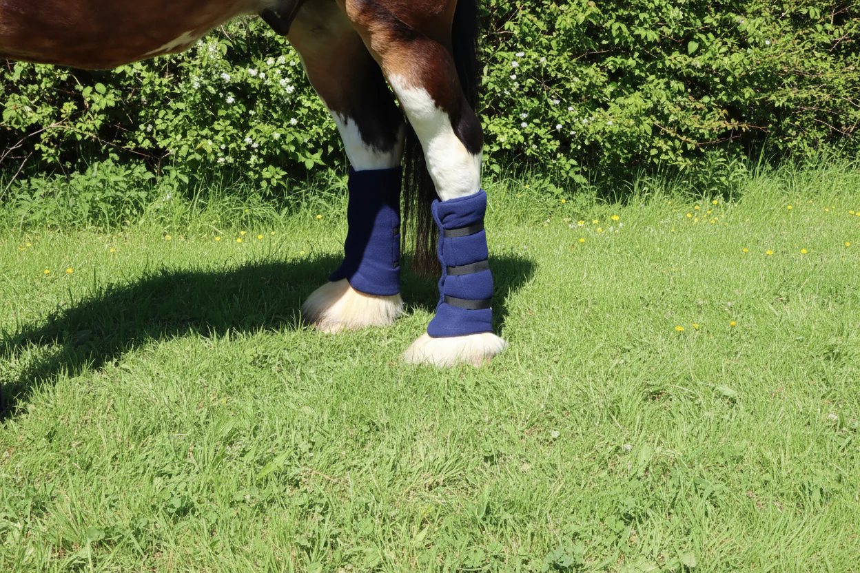 Heavy Horse Fleece Leg Wraps - Set of 4 - Image 8