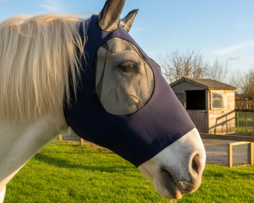 Heavy Horse Pull On Lycra Fly Mask - Image 8