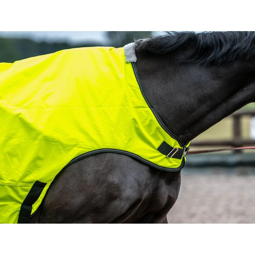 Hi Viz Fleece Lined Walker Rug With Reflective Stitching - Image 6
