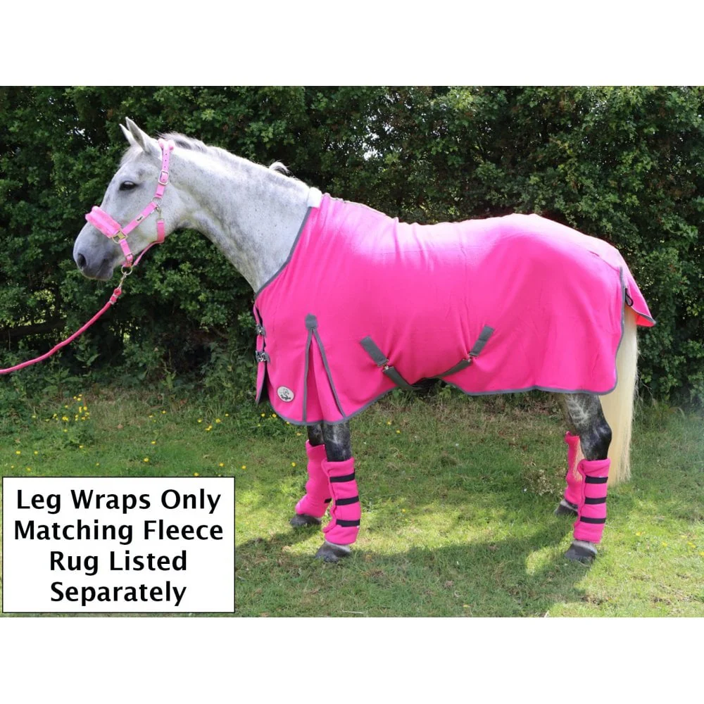 Horse/Pony Fleece Leg Wraps - Set of 4 - Image 7