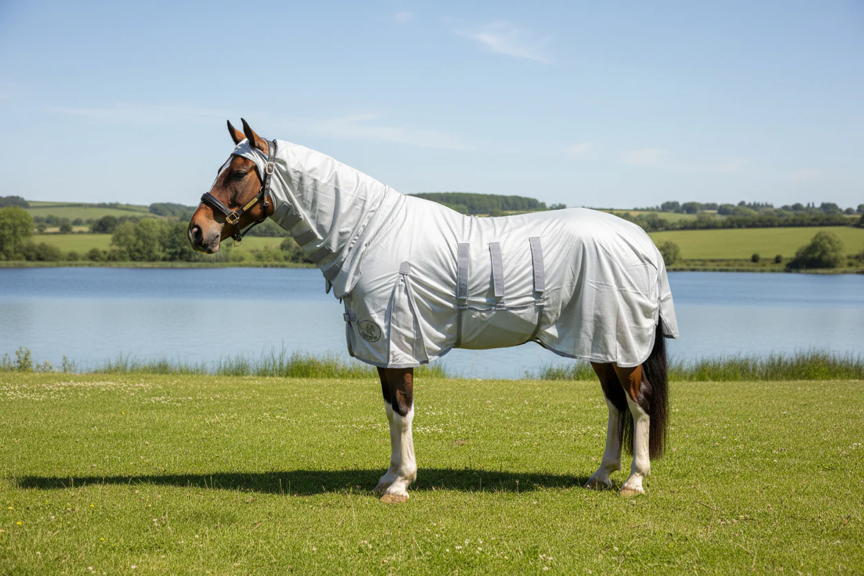 Lightweight Combo Fly Rug With Belly Band And Ear Holes (160g Mesh) - Image 3
