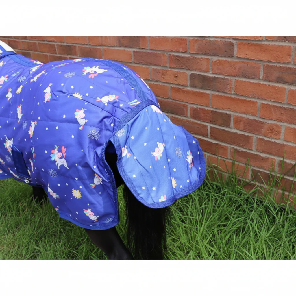 Shetland-Miniature-Donkey 50g Stable Rug - Unicorn Print - Image 3