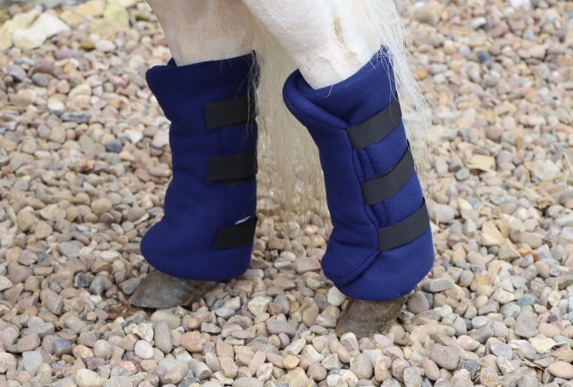 Shetland-Miniature-Donkey Fleece Leg Wraps - Set of 4 - Image 3