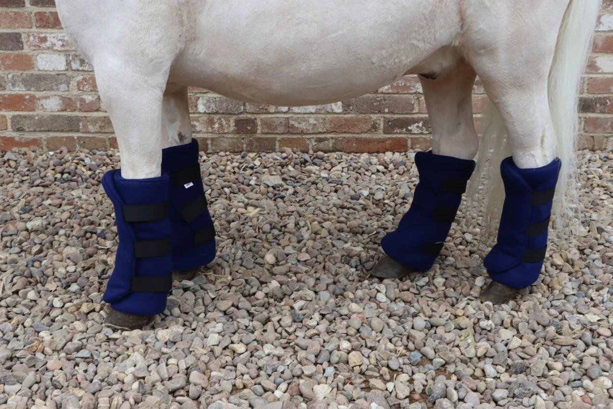 Shetland-Miniature-Donkey Fleece Leg Wraps - Set of 4 - Image 4