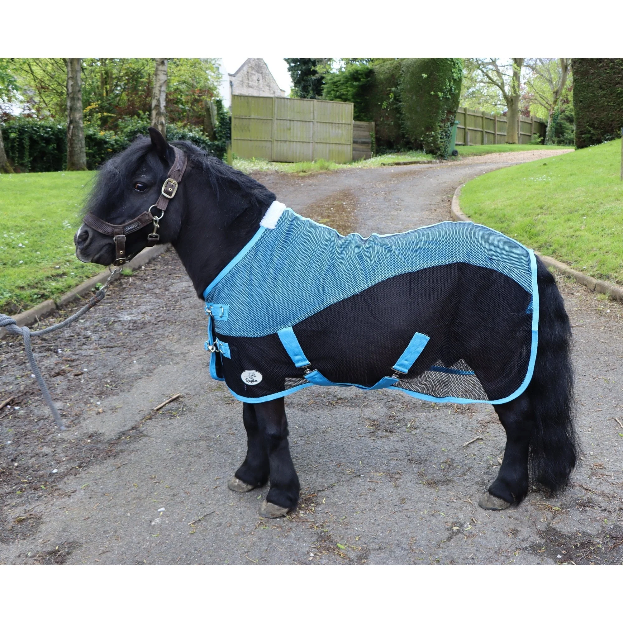 Shetland-Miniature-Donkey Mesh Cooler Rug - Image 3