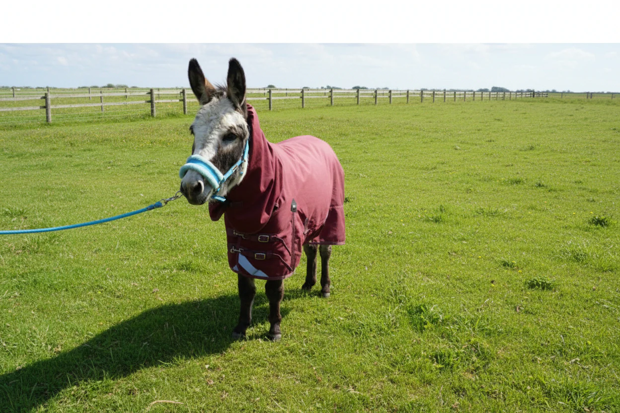 Shetland-Miniature-Donkey-Section A Lightweight No Fill Combo Turnout Rug - Image 3
