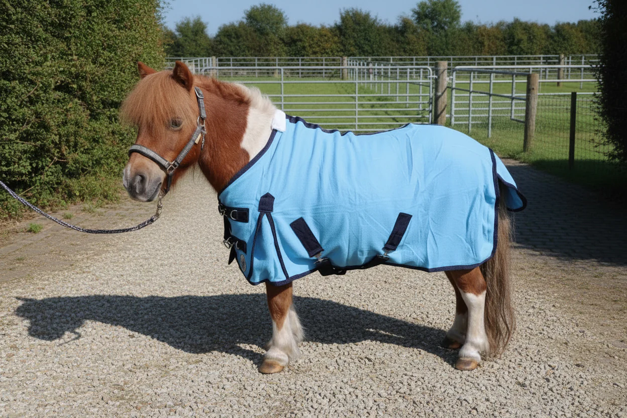 Shetland-Miniature-Donkey-Section A Polar Fleece Rug - Image 3