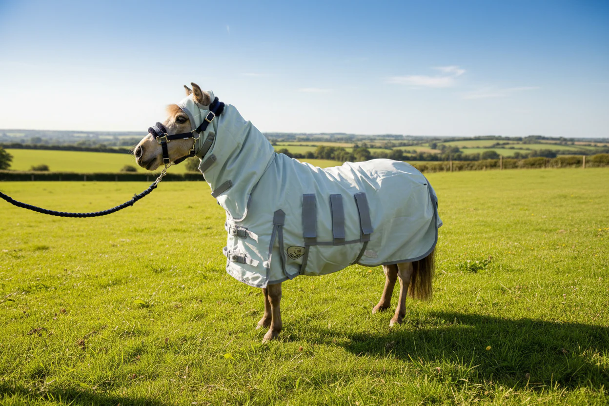 Shetland - Miniature - Donkey UV Fly Rug Combo - Water repellent version - Image 6