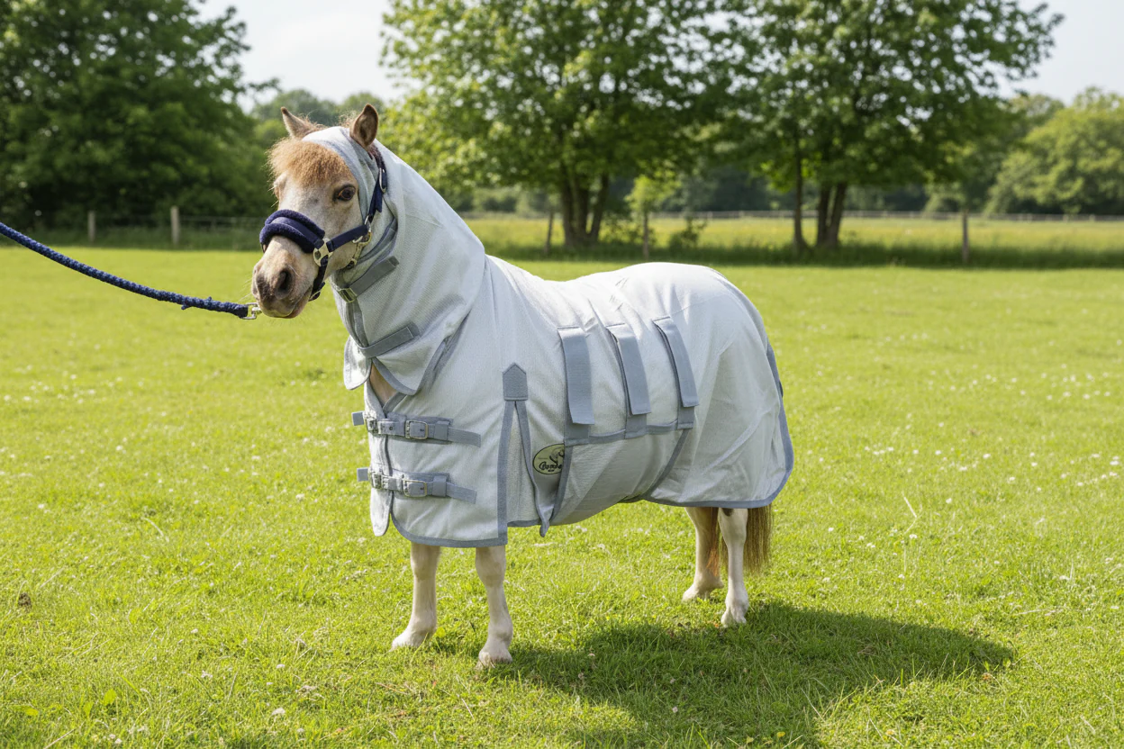 Shetland-Miniature Lightweight Combo Fly Rug  With Ear Holes (160g mesh) - Image 3