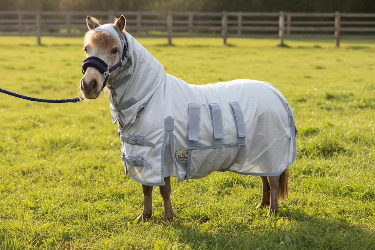 Shetland-Miniature Lightweight Combo Fly Rug  With Ear Holes (160g mesh) - Image 5