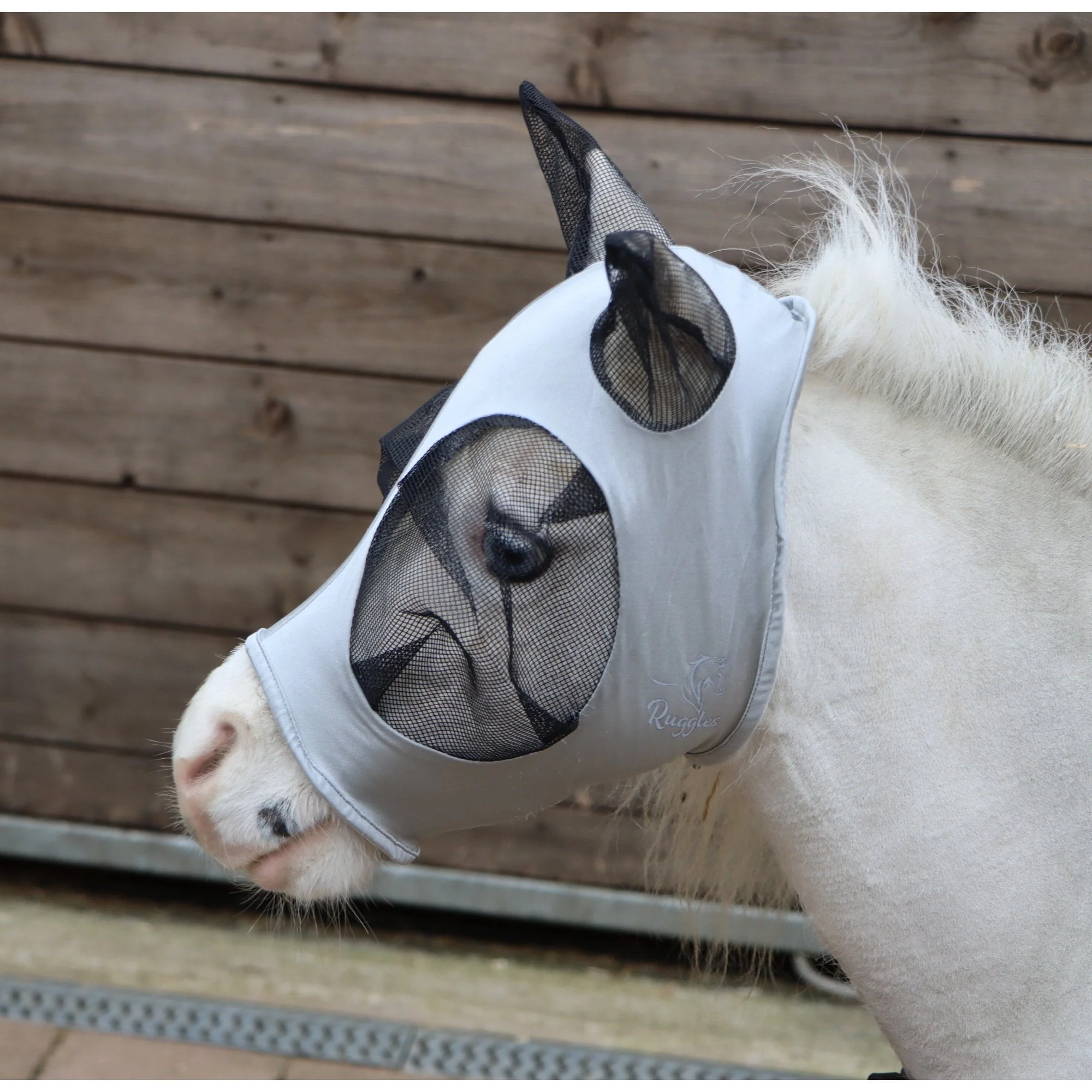 Shetland-Miniature-Section A Pull On Fly Mask With Ears - Image 10