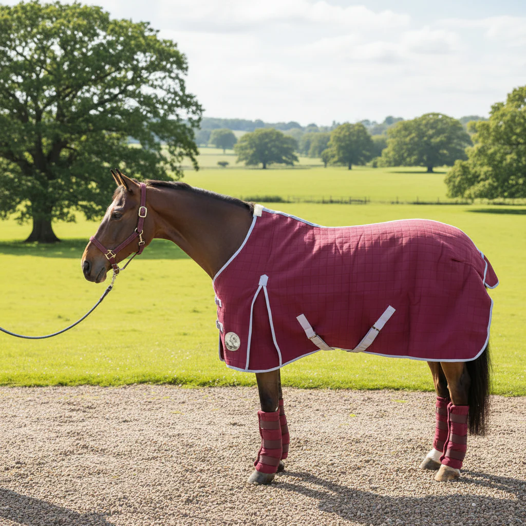 Standard Triple Layer Wicking Rug With Tail Flap - Burgundy - Image 4