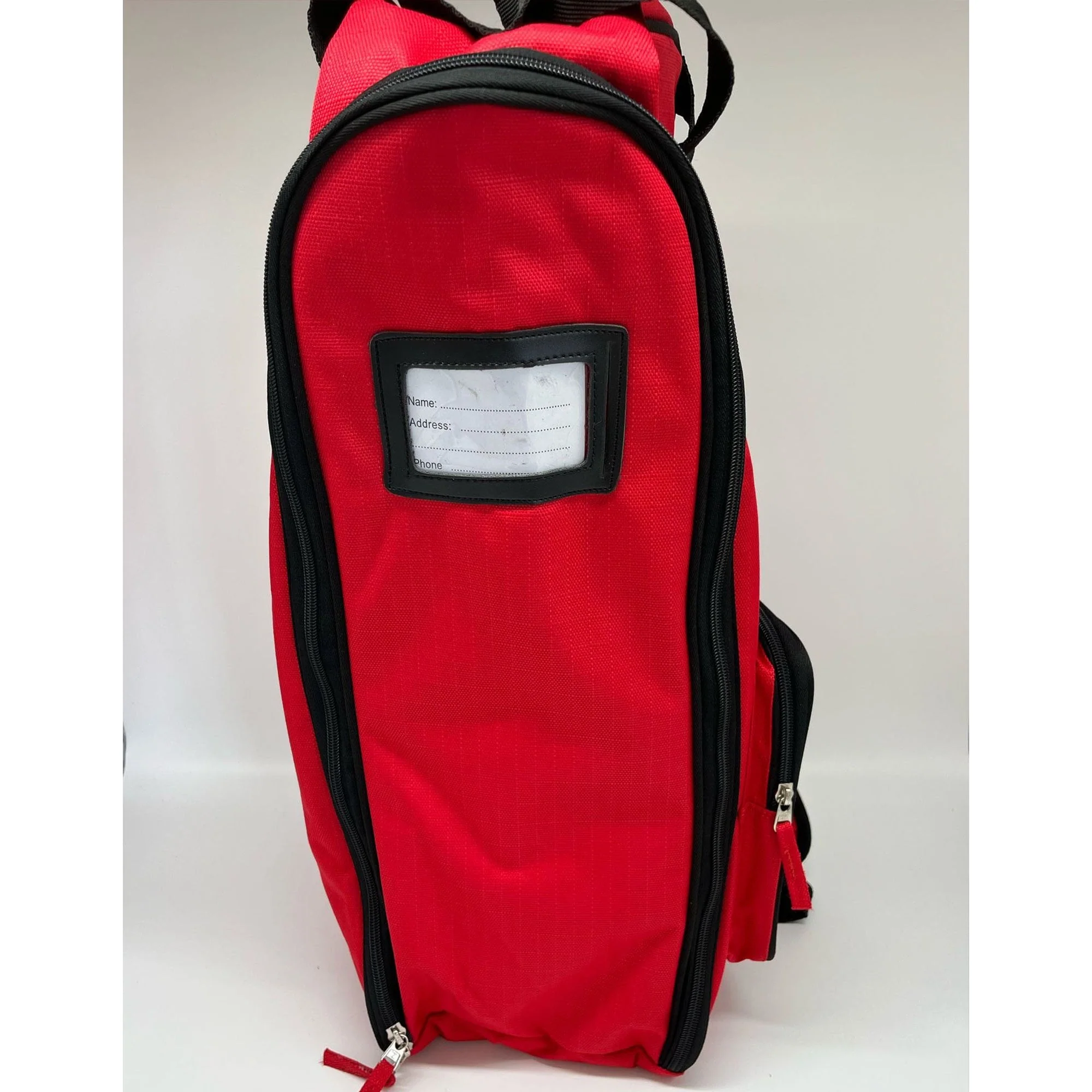 Tall Boot Bag - Light Delft Blue / Tomato Red - Image 4