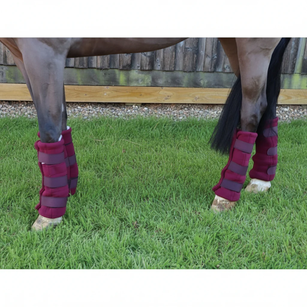 Triple Layer Wicking Leg Wrap Set - Burgundy