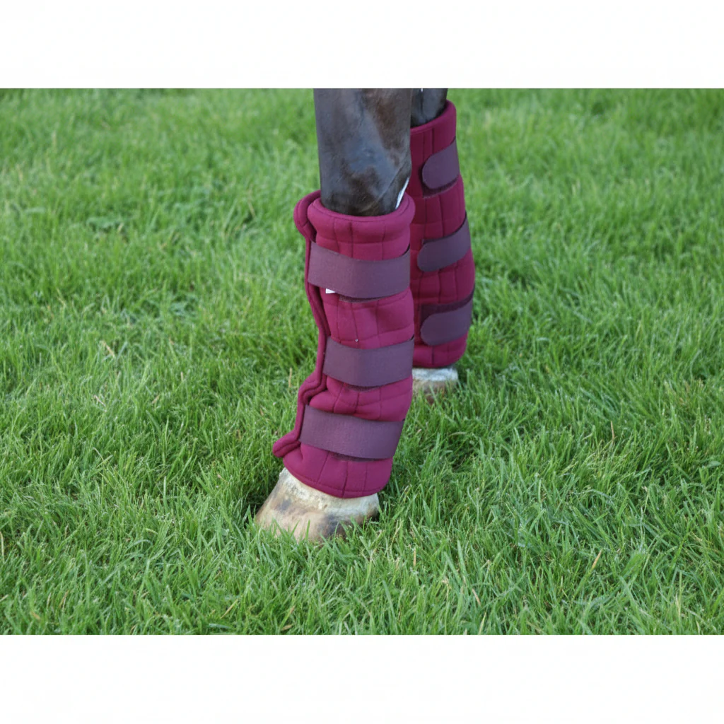 Triple Layer Wicking Leg Wrap Set - Burgundy - Image 2