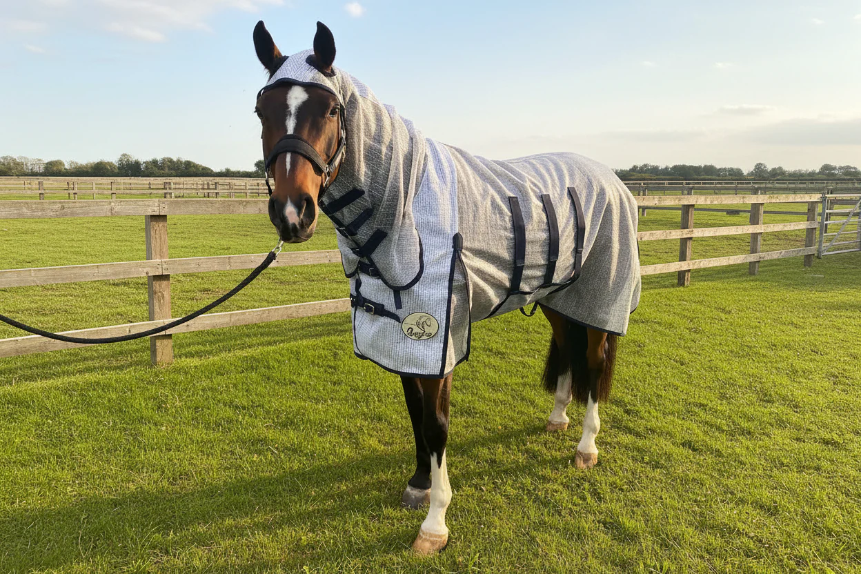 Ultra Light Combo Fly Rug With Ear Holes-V2 - Image 3