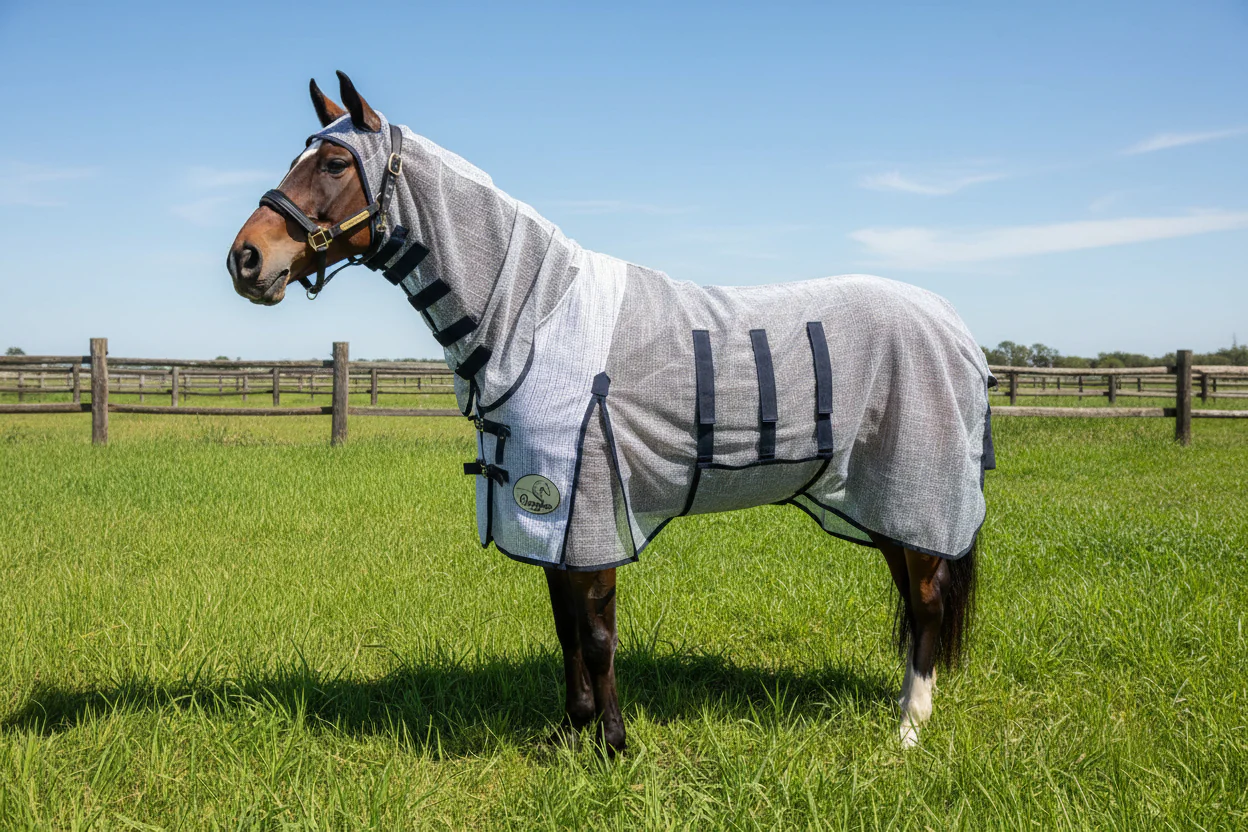 Ultra Light Combo Fly Rug With Ear Holes-V2 - Image 6