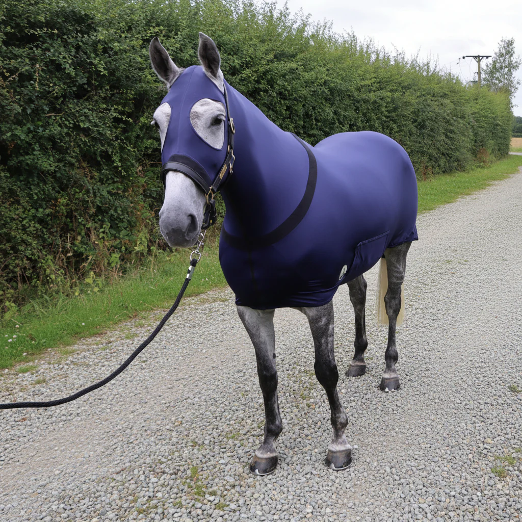 Water Repellent Lycra Body Suit With Tail Sleeve And Full Length Zip - Image 2